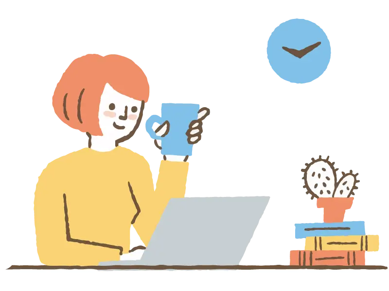 オンラインのイメージイラスト
