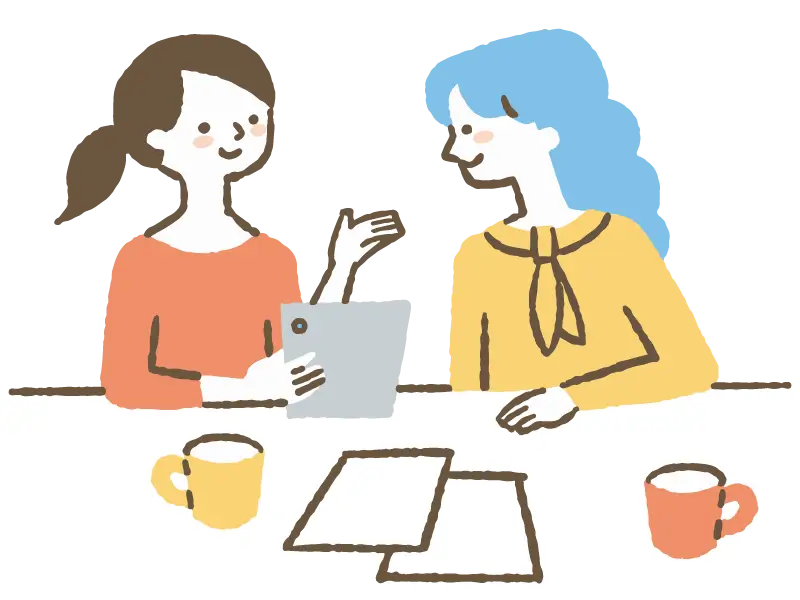 対面相談のイメージイラスト